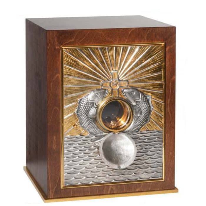 大型木制圣体龛，带展示设计 Catholic religious art