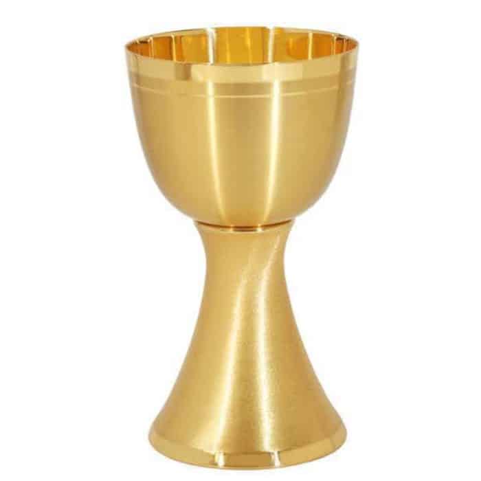 金属圣爵，杯直径11厘米，高20厘米 Catholic religious art