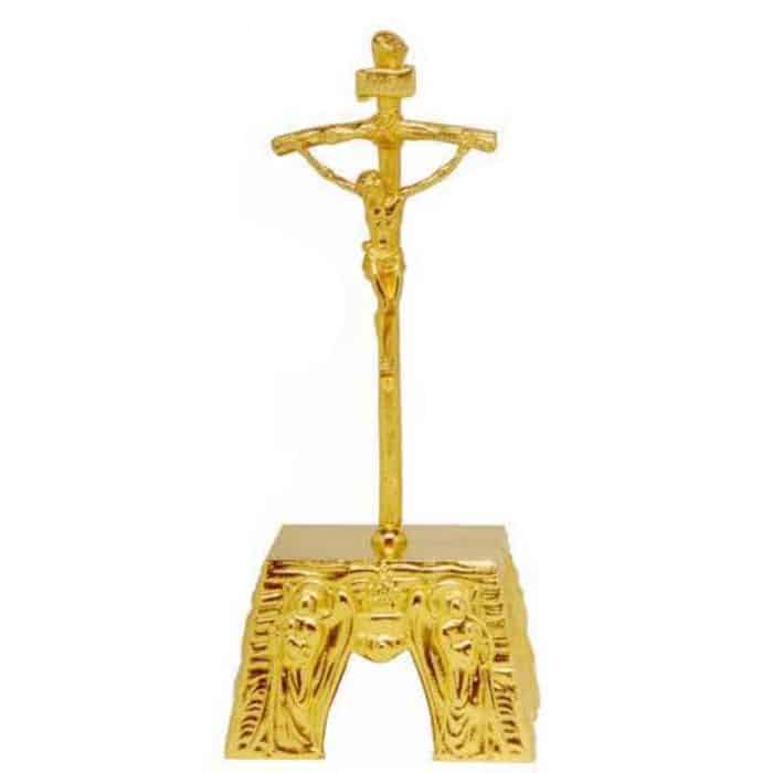 带天使的祭台十字架，高32厘米 Catholic religious art