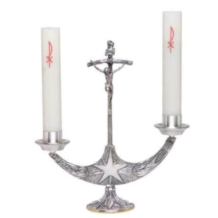 青铜祭台桌（双烛设计），长33厘米，高36厘米