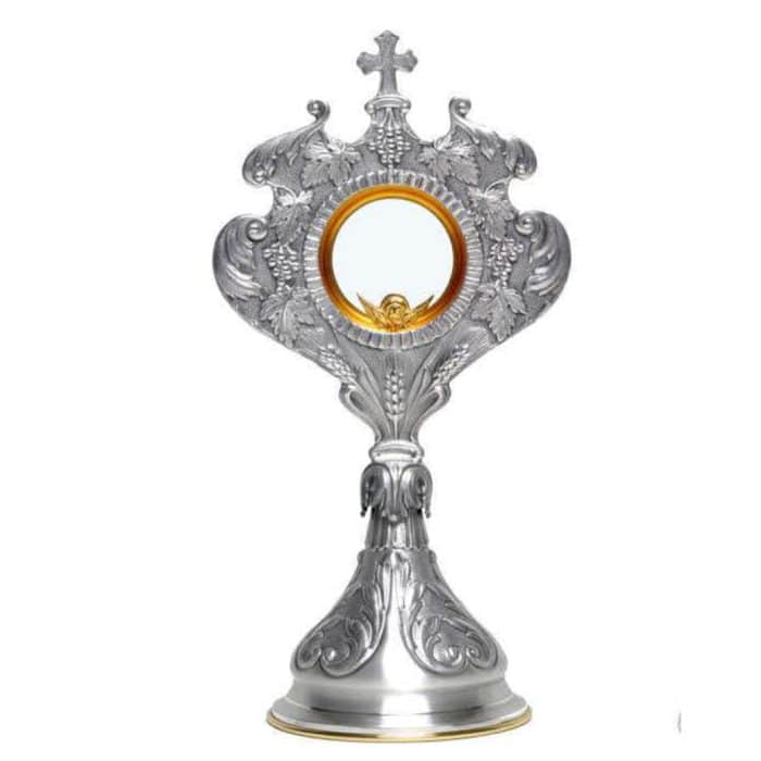 雕刻铸造圣体光，高39厘米，直径20厘米 Catholic religious art