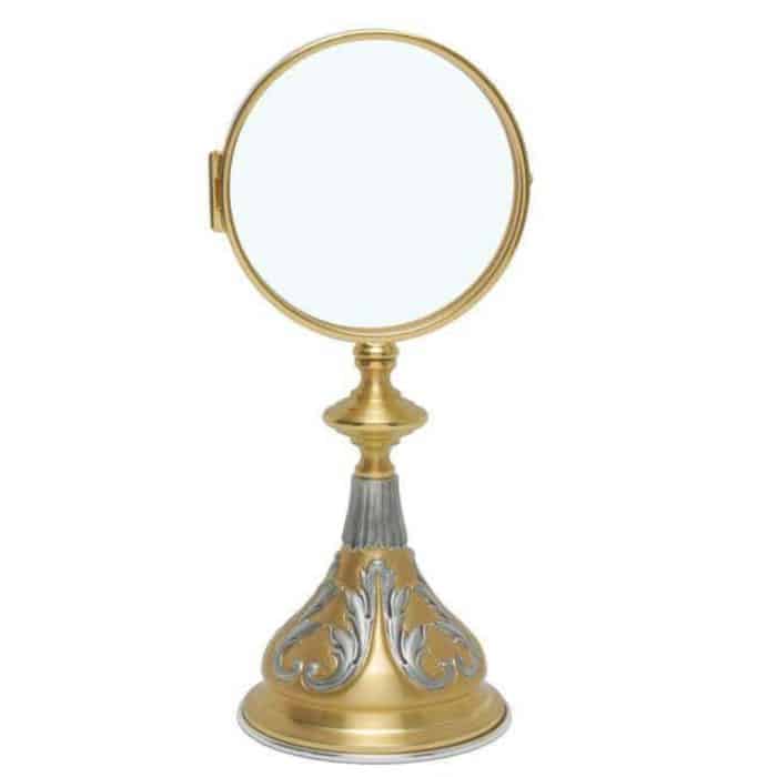 雕刻底座小圣体光，高37厘米，直径15厘米 Catholic religious art