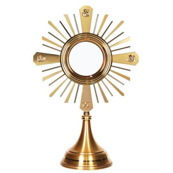 大型圣体光，高56厘米，宽36厘米，直径15厘米 Catholic religious art