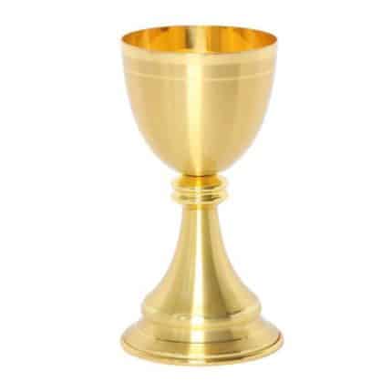 圣爵，金属材质，杯直径10厘米，高20.5厘米