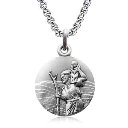 法国银圣牌-基多福司机主保新款-18mm-送钛钢链