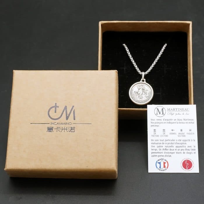 法国银圣牌-解结圣母-18mm-送钛钢链 Catholic religious art