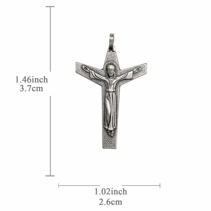 法国十字架-飞机形-复活基督-3.7cm Catholic religious art