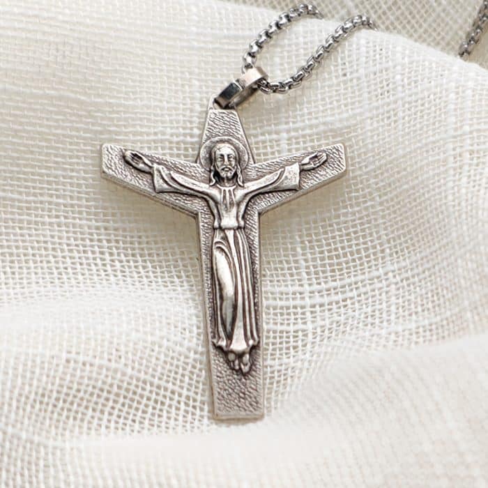 法国十字架-飞机形-复活基督-3.7cm Catholic religious art