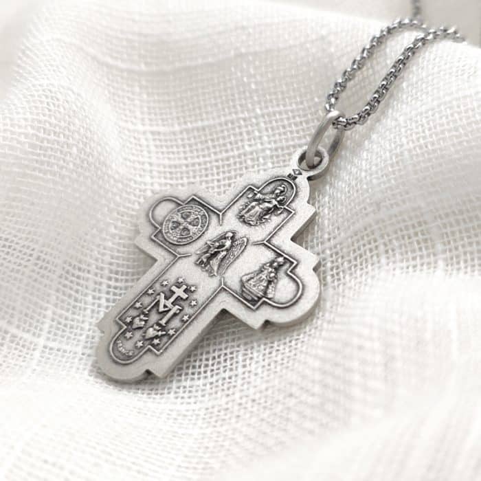 法国十字架 - 四通十字架 - 925银 Catholic religious art