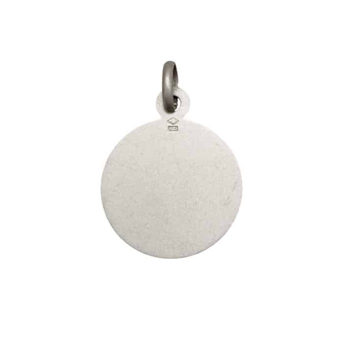 法国银圣牌- 圣安多尼 - 925银 - 1.6cm Catholic religious art