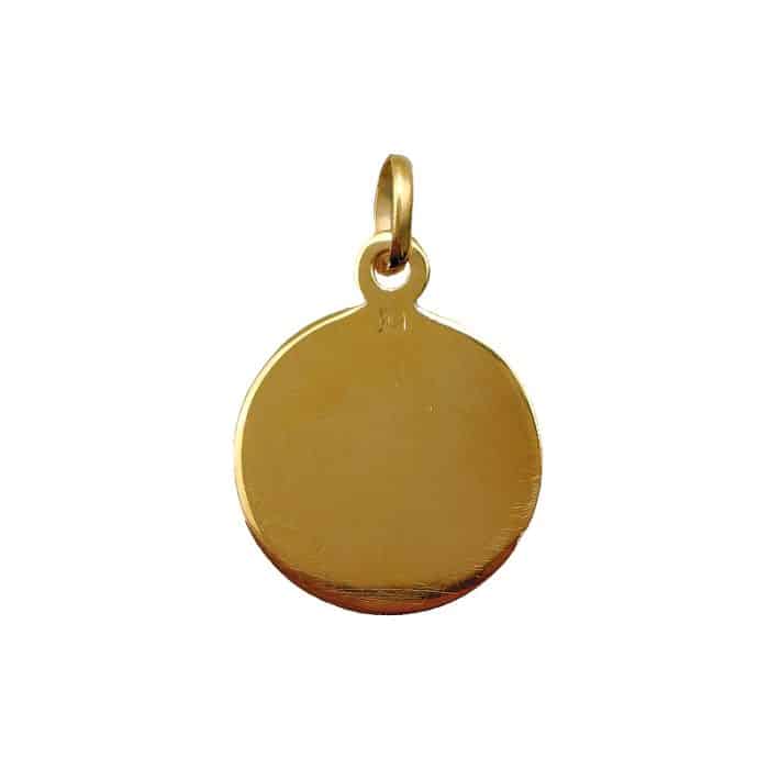 法国银圣牌- 圣安多尼 - 金色 - 1.6cm Catholic religious art