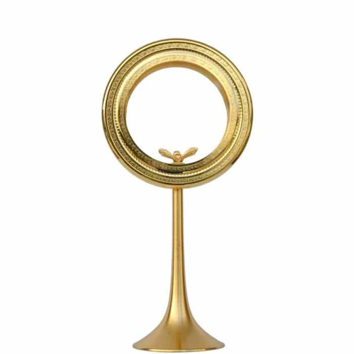 黄铜圣体光，适用大型圣体，高46厘米，匣直径16厘米 Catholic religious art