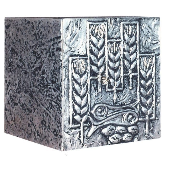 黄铜铸造桌面圣体龛，16x16x18厘米 Catholic religious art