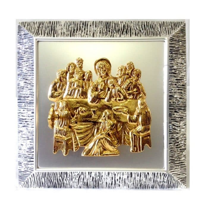 铸造黄铜壁挂圣体龛，门尺寸20x20厘米，内盒20x20x20厘米，放射线29x29厘米 Catholic religious art