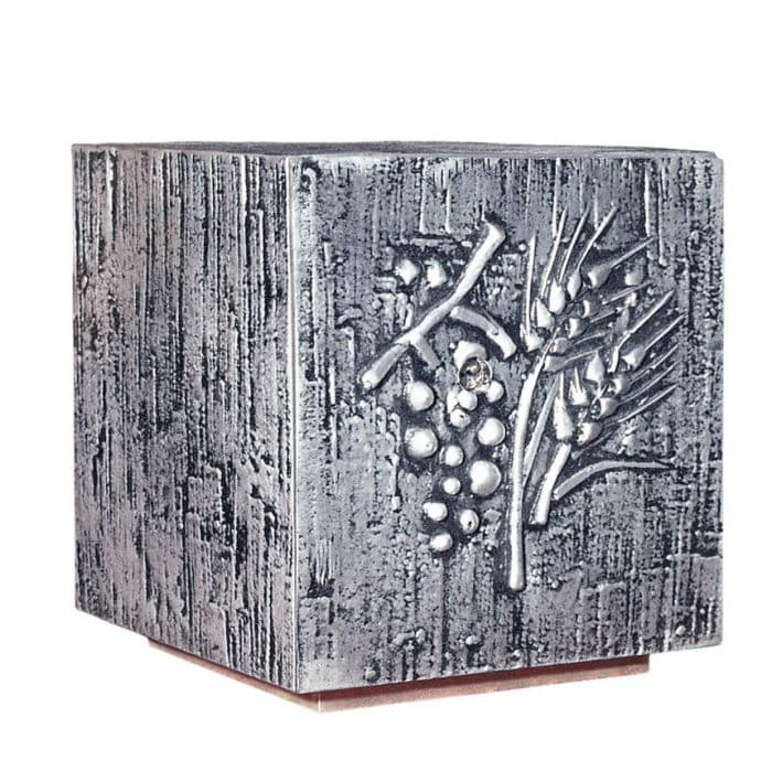 黄铜铸造桌面圣体龛，17x17x18厘米 Catholic religious art