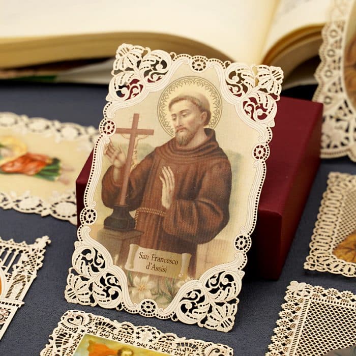 亚西西的圣方济各 (St. Francis of Assisi)-7x11cm Catholic religious art