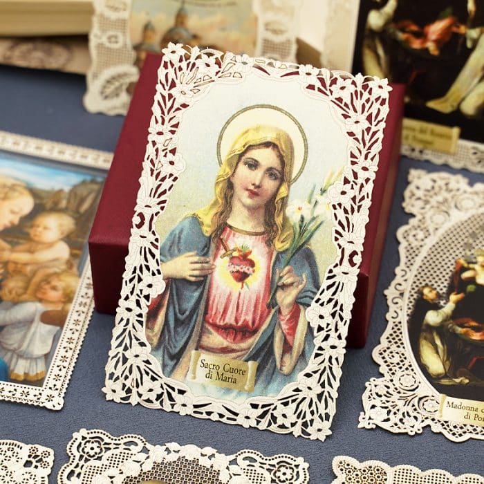 圣母圣心 (Sacred Heart of Mary)-7x11cm Catholic religious art