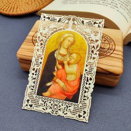 圣母抱耶稣 (Madonna with Child)-7x11cm