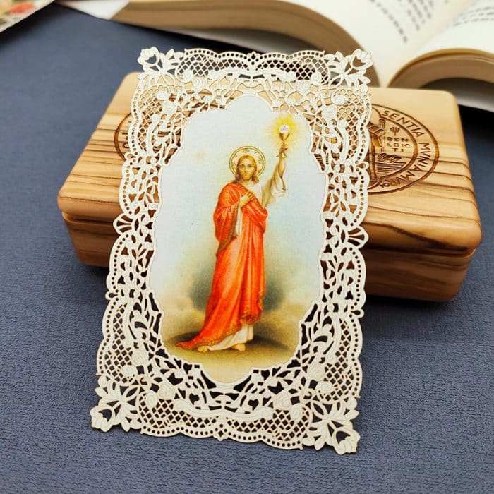 圣体 (The Eucharist)-7x11cm Catholic religious art