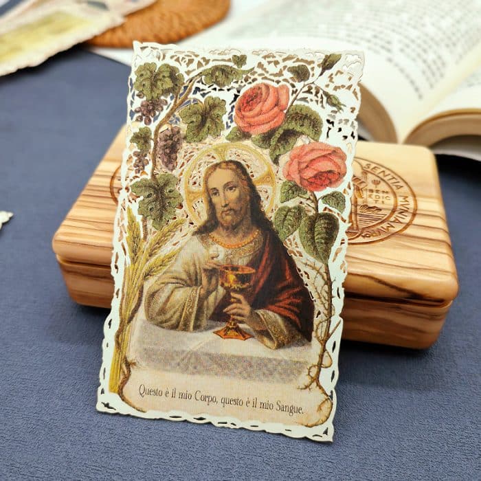 圣体 (The Eucharist)-7x11cm Catholic religious art