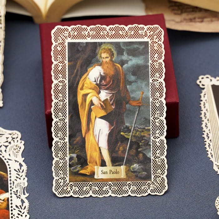 圣保禄宗徒 (St. Paul the Apostle)-7x11cm Catholic religious art