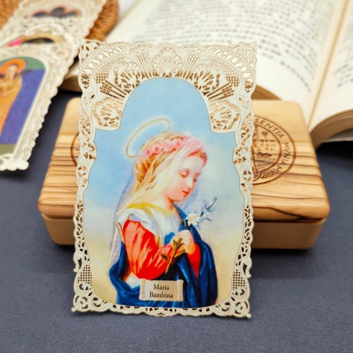 玛利亚儿童 (Maria Bambina)-7x11cm Catholic religious art