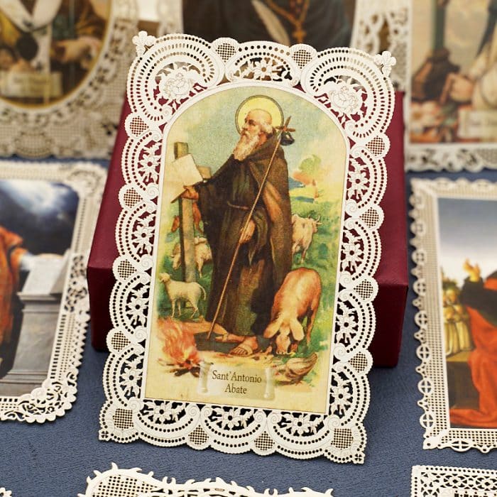 圣安东尼院长 (St. Anthony of Padua)-7x11cm Catholic religious art