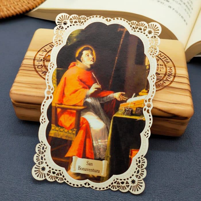 圣文德（文多辣） (Saint Bonaventure)-7x11cm Catholic religious art