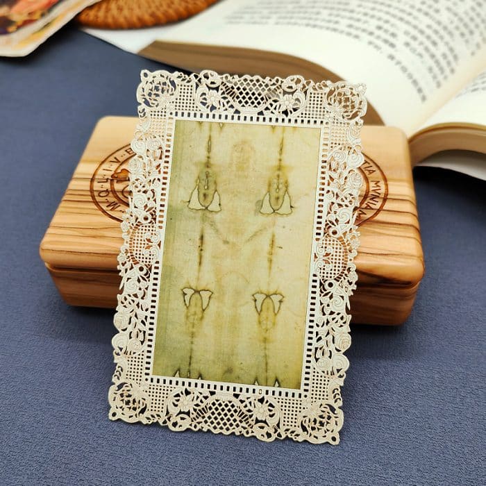 神圣裹尸布 (The Holy Shroud)-7x11cm Catholic religious art