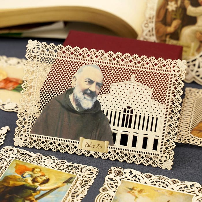 庇护神父 (Pope Pius)-7x11cm Catholic religious art