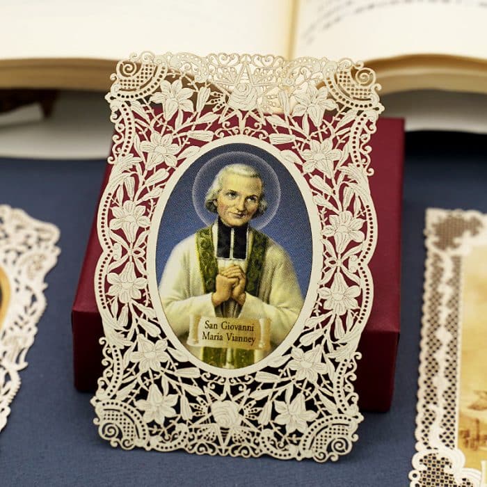 圣维雅纳神父 (St. Vianney)-7x11cm Catholic religious art