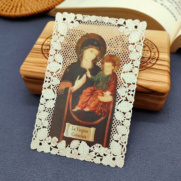 痛苦圣母 (Our Lady of Consolation)-7x11cm Catholic religious art