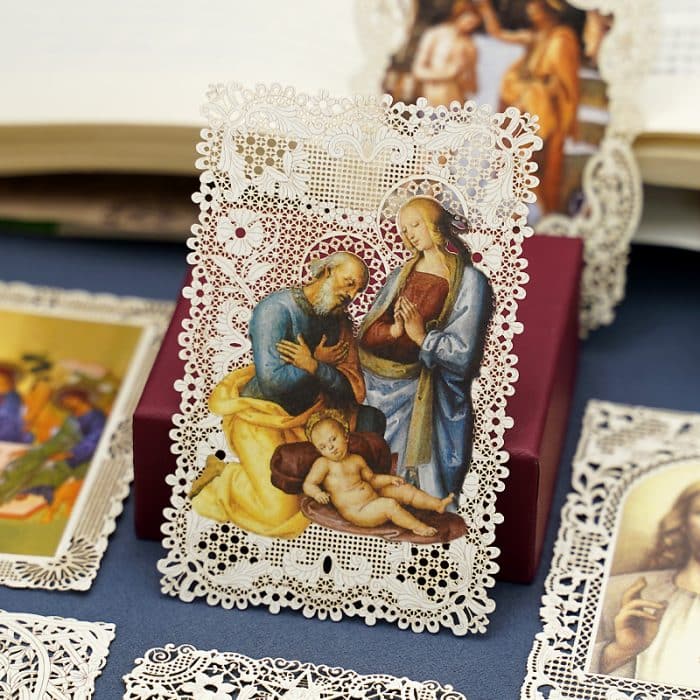 耶稣圣诞 (The Nativity of Jesus)-7x11cm Catholic religious art