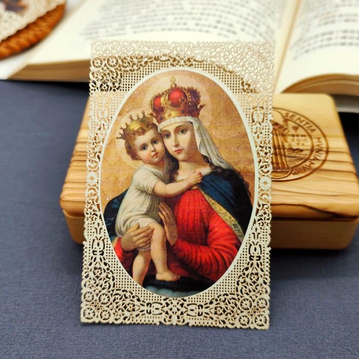 拉文纳的麦当娜·德尔艾乌托 (Our Lady of Ravenna)-7x11cm Catholic religious art