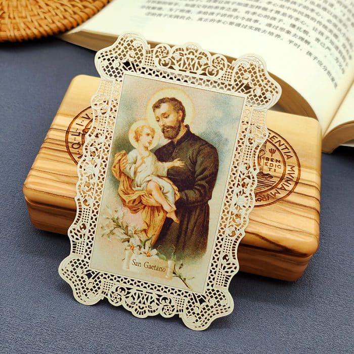 圣嘉耶当 (Saint Gaetano)-7x11cm Catholic religious art