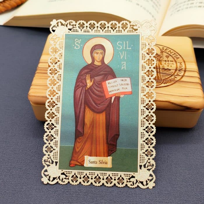 圣施维亚 (Saint Silvia)-7x11cm Catholic religious art