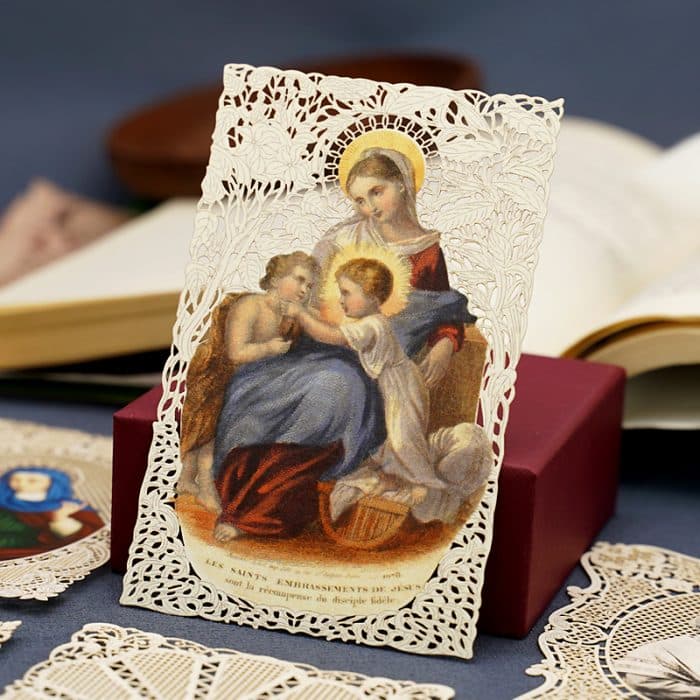 圣依撒伯尔 (Saint Elizabeth)-7x11cm Catholic religious art