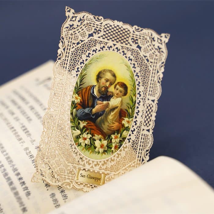 圣若瑟 (Saint Joseph)-7x11cm Catholic religious art