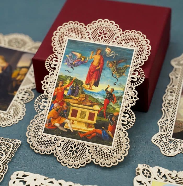 耶稣复活 (The Resurrection of Jesus)-7x11cm Catholic religious art