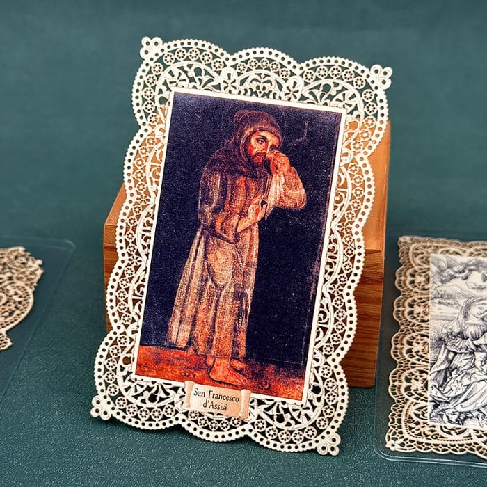 亚西西的圣方济各 (Saint Francis of Assisi)-7x11cm Catholic religious art