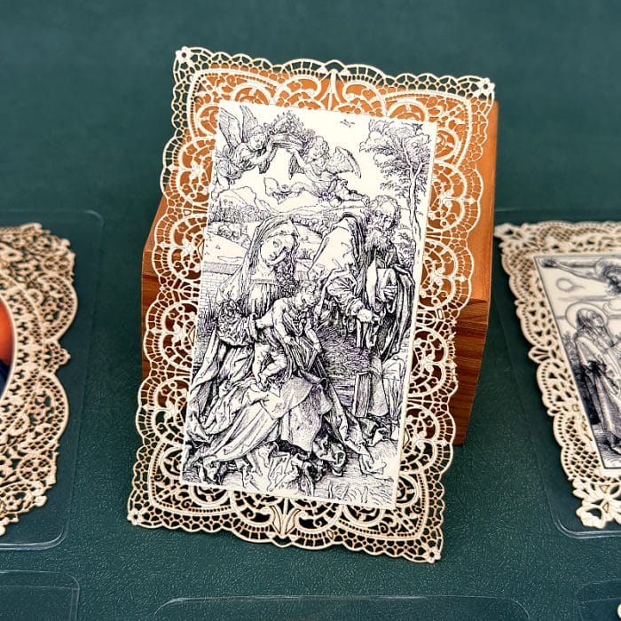 圣诞（阿尔布雷希特·丢勒） (Nativity - Albrecht Dürer)-7x11cm Catholic religious art