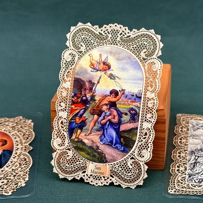 圣马龙 (Saint Maron)-7x11cm Catholic religious art