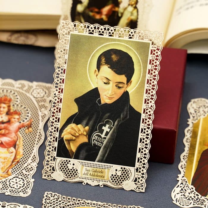 痛苦圣母加俾额尔 (Our Lady of Sorrows, Gabriel)-7x11cm Catholic religious art