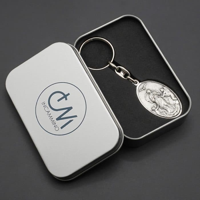 钥匙扣-解结圣母+耶稣圣心 Catholic religious art