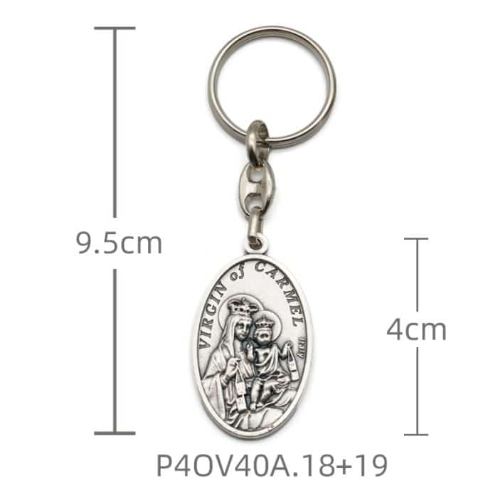 钥匙扣-加尔默罗+圣心 Catholic religious art