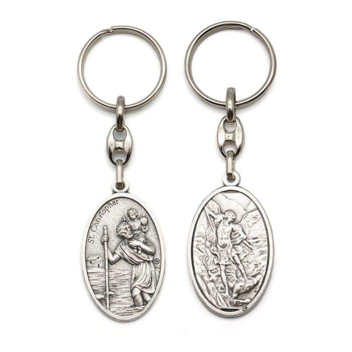 钥匙扣-基多福+总领天使 Catholic religious art