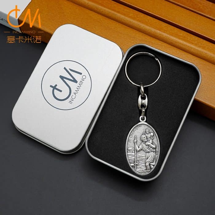 钥匙扣-基多福+总领天使 Catholic religious art