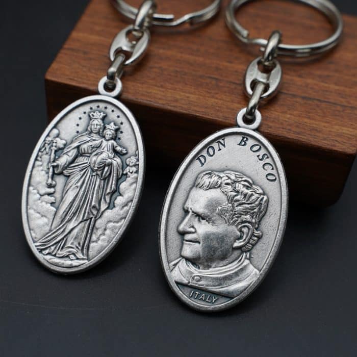 套装组合-玫瑰念珠-原创蓝猫眼-钥匙扣 Catholic religious art