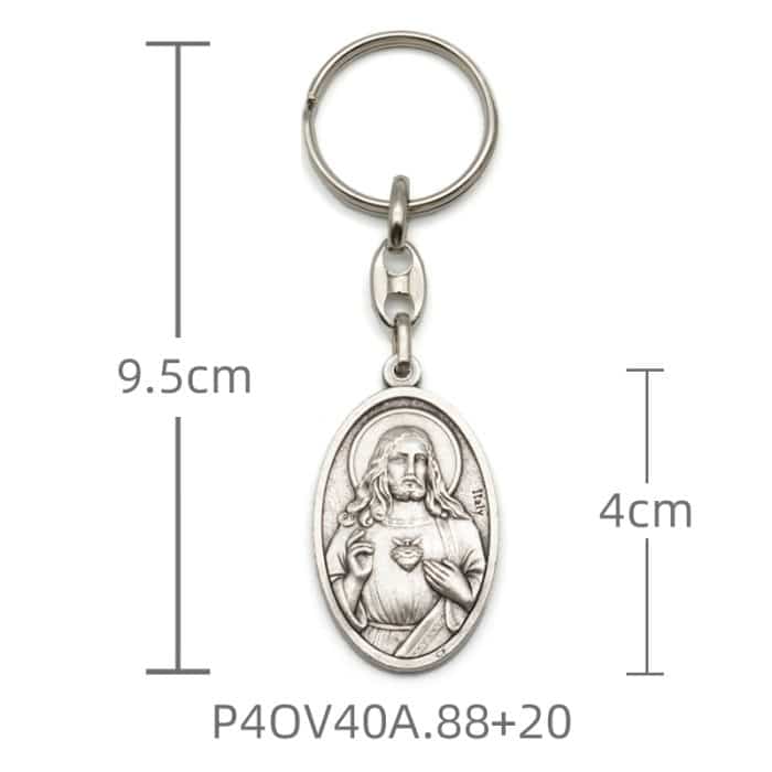 钥匙扣-双圣心 Catholic religious art