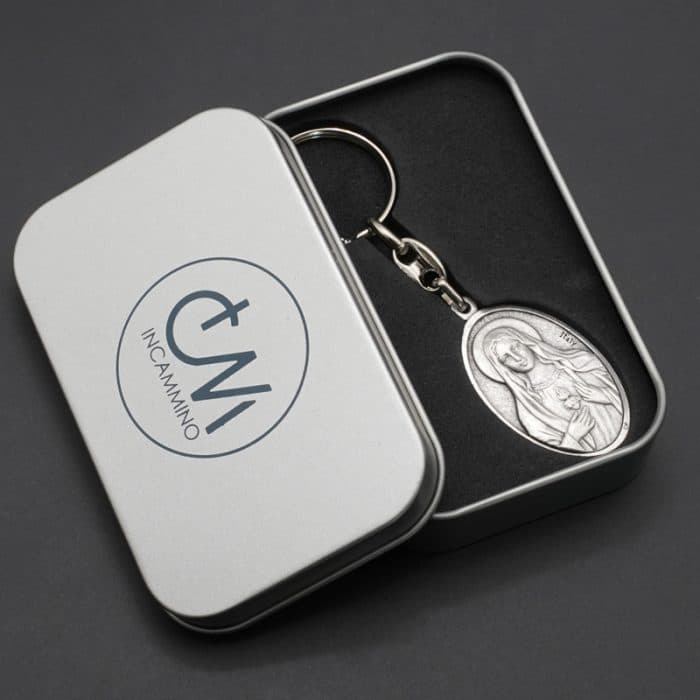 钥匙扣-双圣心 Catholic religious art